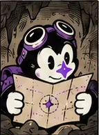 Starmole déplie une carte du terrain marquée d’une étoile.